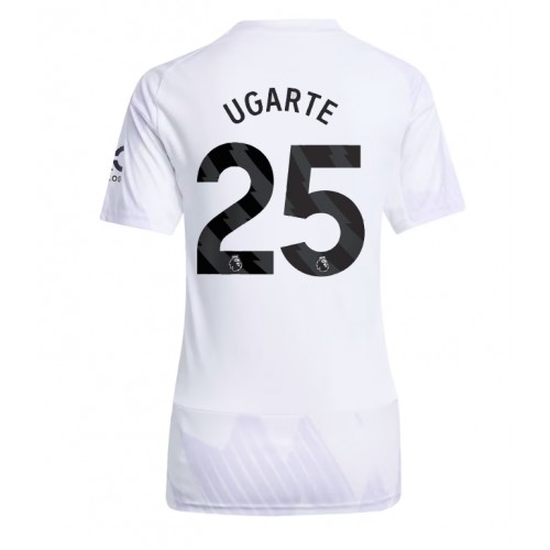 Stroje piłkarskie Manchester United Manuel Ugarte #25 Koszulka Wyjazdowej dla damskie 2025-26 Krótki Rękaw